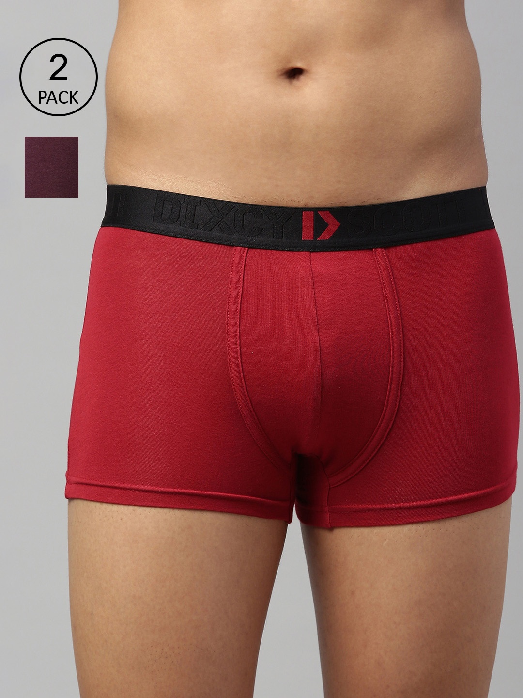 DIXCY SCOTT MAXIMUS Men Pack Of 2 Comfort Fit Superior Stretch Anti-Microbial Trunks, Red
DIXCY SCOTT MAXIMUS Men Pack Of 2 Comfort Fit Superior Stretch Anti-Microbial Trunks, Red