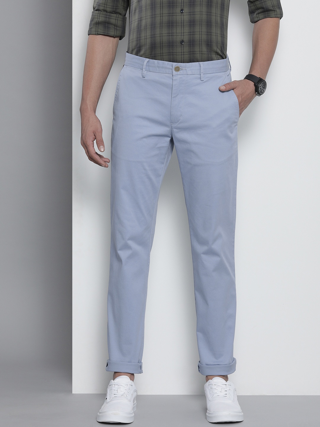 Tommy Hilfiger Men Chinos Trousers, Blue
