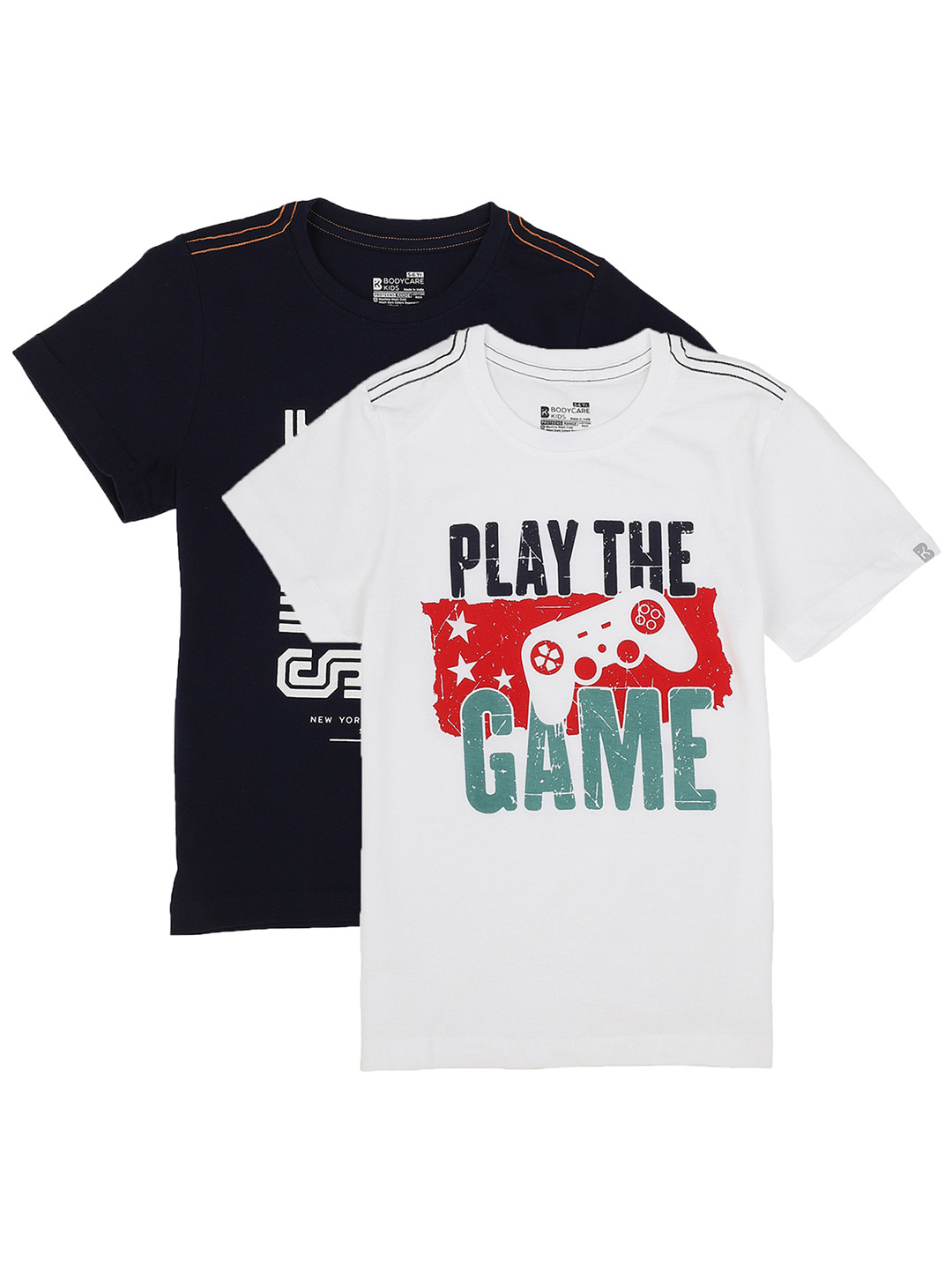 PROTEENS Boys Antiviral & Antibacterial Pack of 2 Navy Blue & Black Printed Cotton T-shirt
PROTEENS Boys Antiviral & Antibacterial Pack of 2 Navy Blue & Black Printed Cotton T-shirt