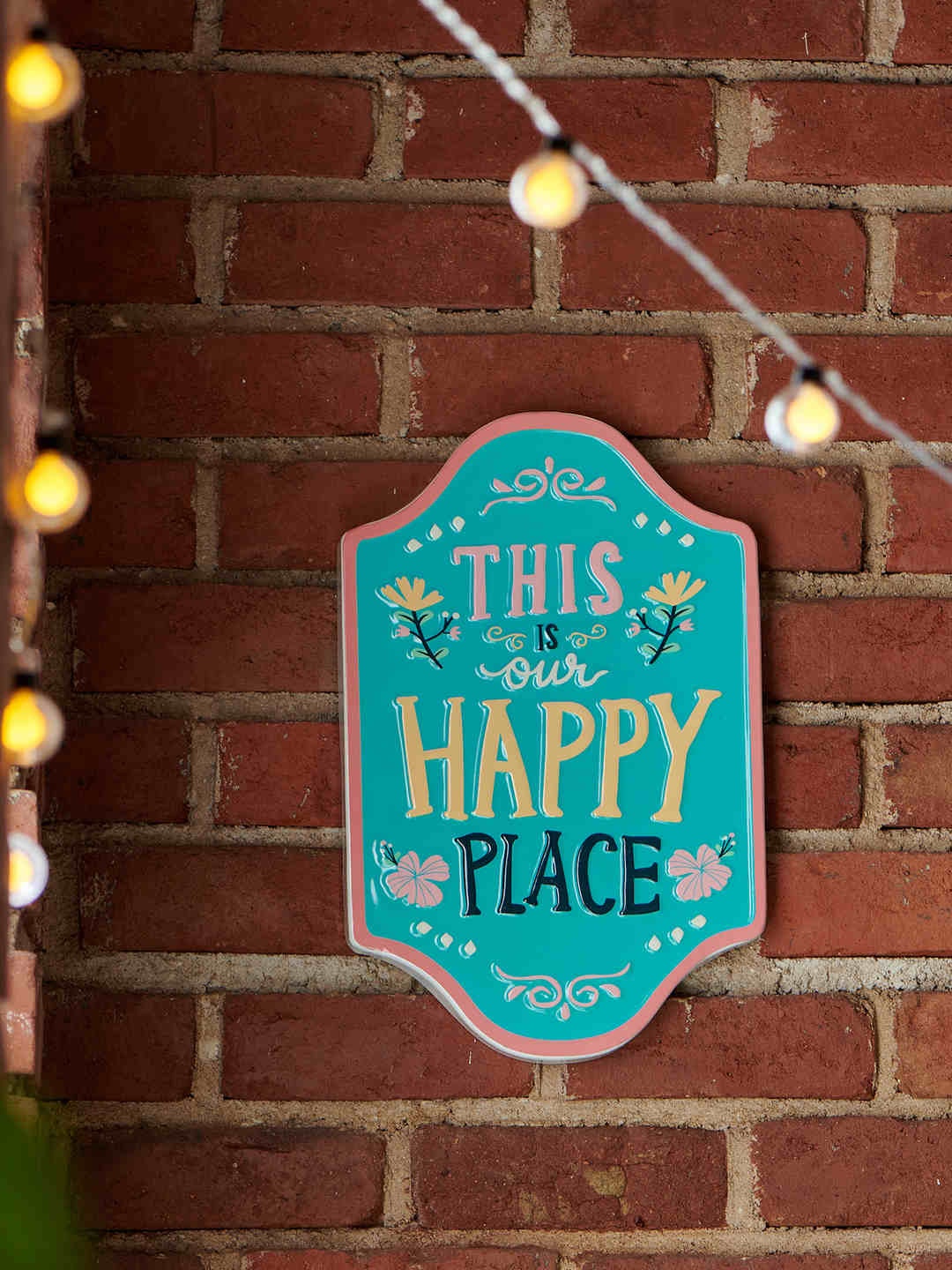 Chumbak Blue Happy Place Printed Wall Art