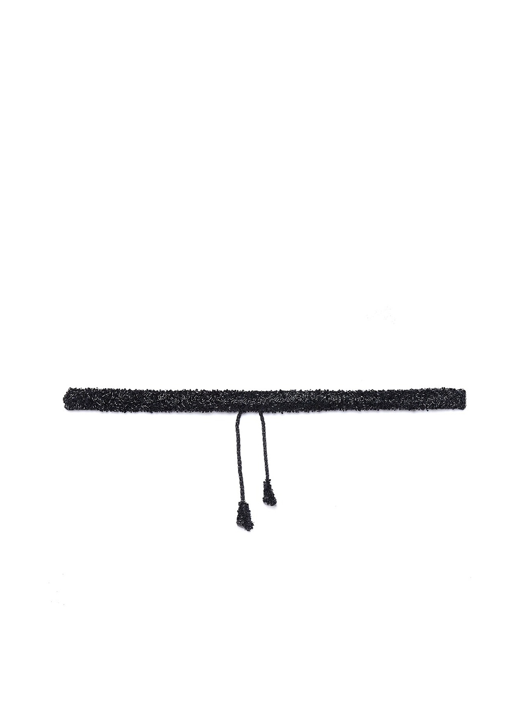 Athena Women Black Embellished Ethnic Belt