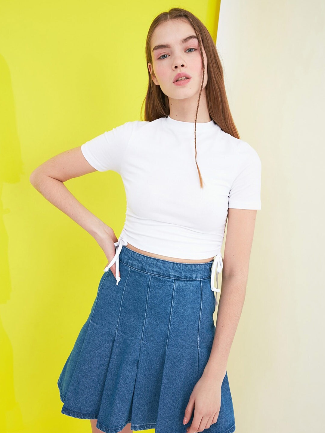 Trendyol Classic White Solid Top