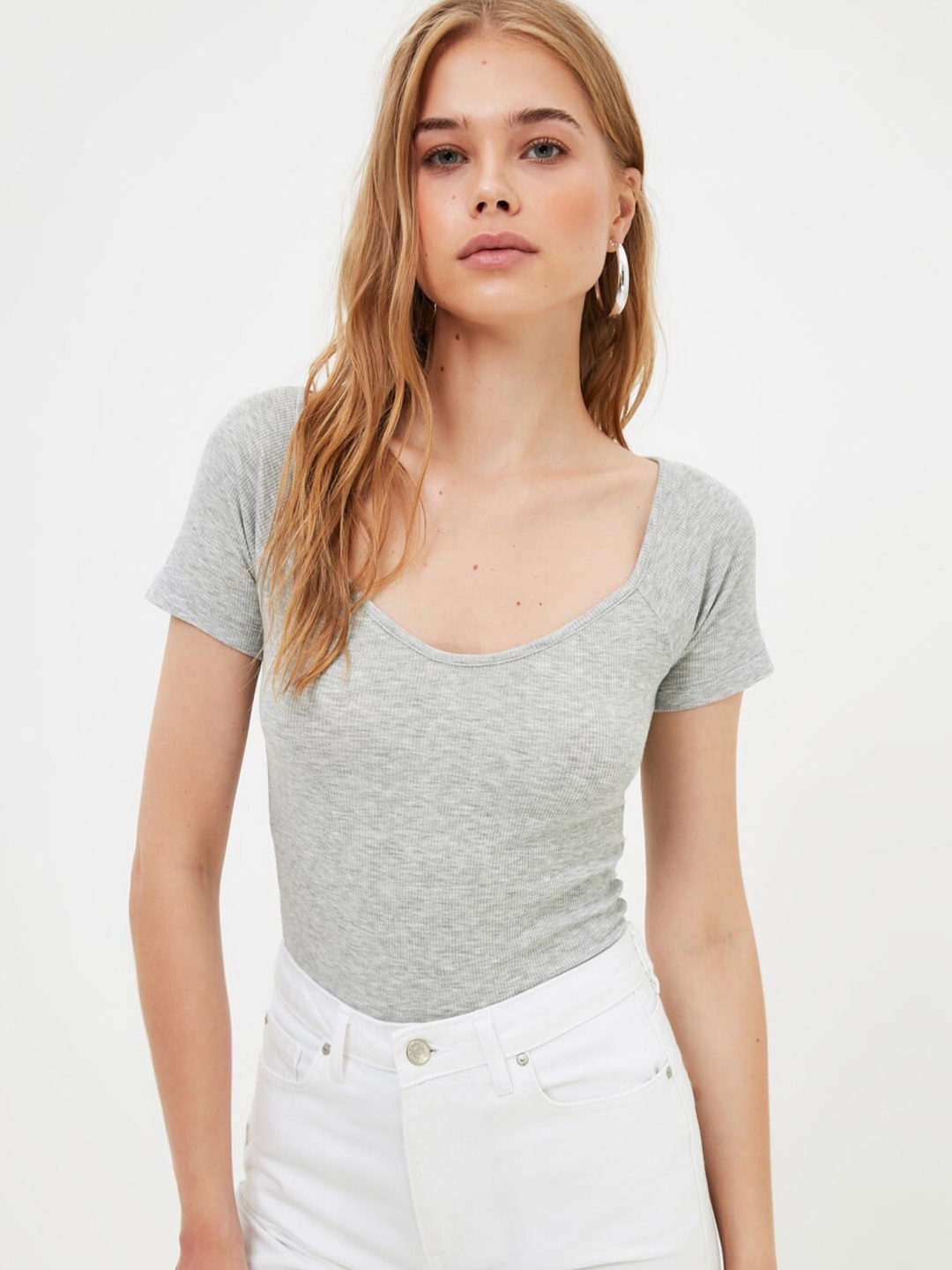 Trendyol Grey Top