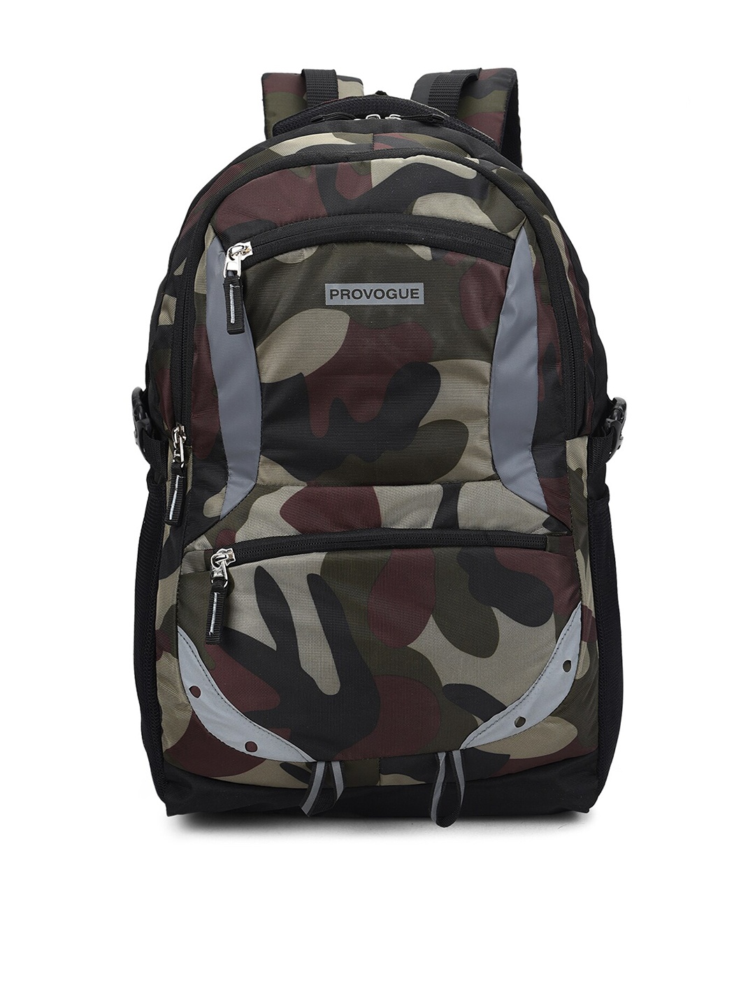 Provogue Unisex Olive Green & Brown Camouflage Backpack with Reflective Strip
Provogue Unisex Olive Green & Brown Camouflage Backpack with Reflective Strip