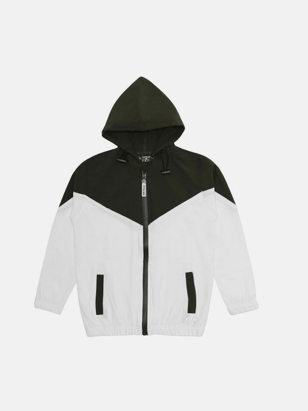 CHIMPRALA Girls Olive Green Colourblocked Fleece Antimicrobial Bomber with Embroidered Jacket
CHIMPRALA Girls Olive Green Colourblocked Fleece Antimicrobial Bomber with Embroidered Jacket