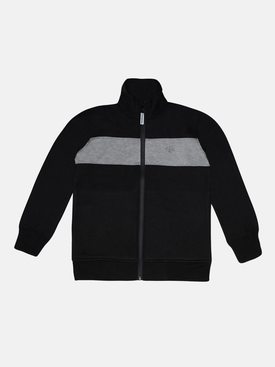 CHIMPRALA Girls Black Colourblocked Fleece Antimicrobial Sporty Jacket with Embroidered
CHIMPRALA Girls Black Colourblocked Fleece Antimicrobial Sporty Jacket with Embroidered