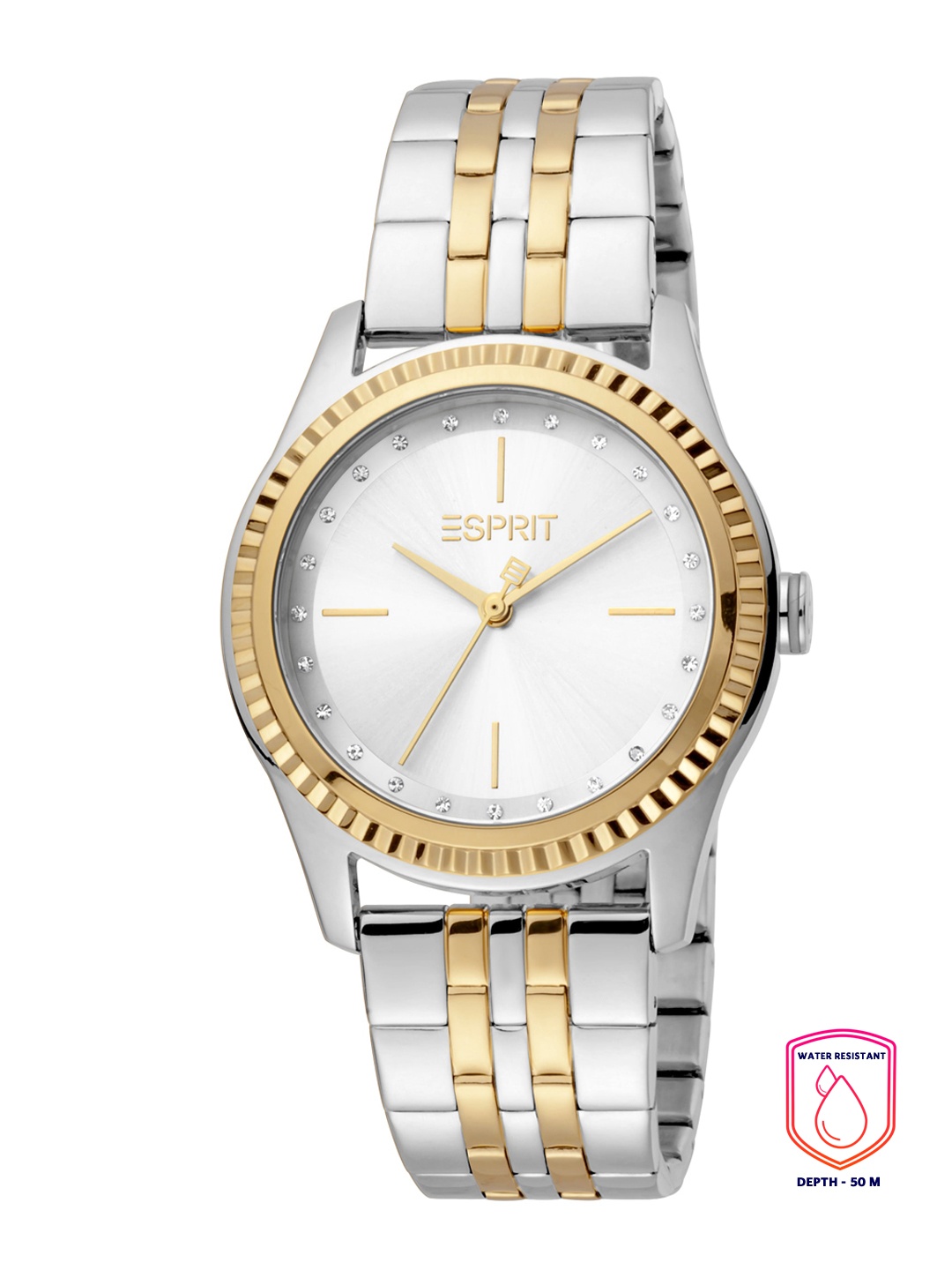 ESPRIT Women Silver-Toned Dial & Multicoloured Stainless Steel Bracelet Style Straps Analogue Watch, Multi
ESPRIT Women Silver-Toned Dial & Multicoloured Stainless Steel Bracelet Style Straps Analogue Watch, Multi