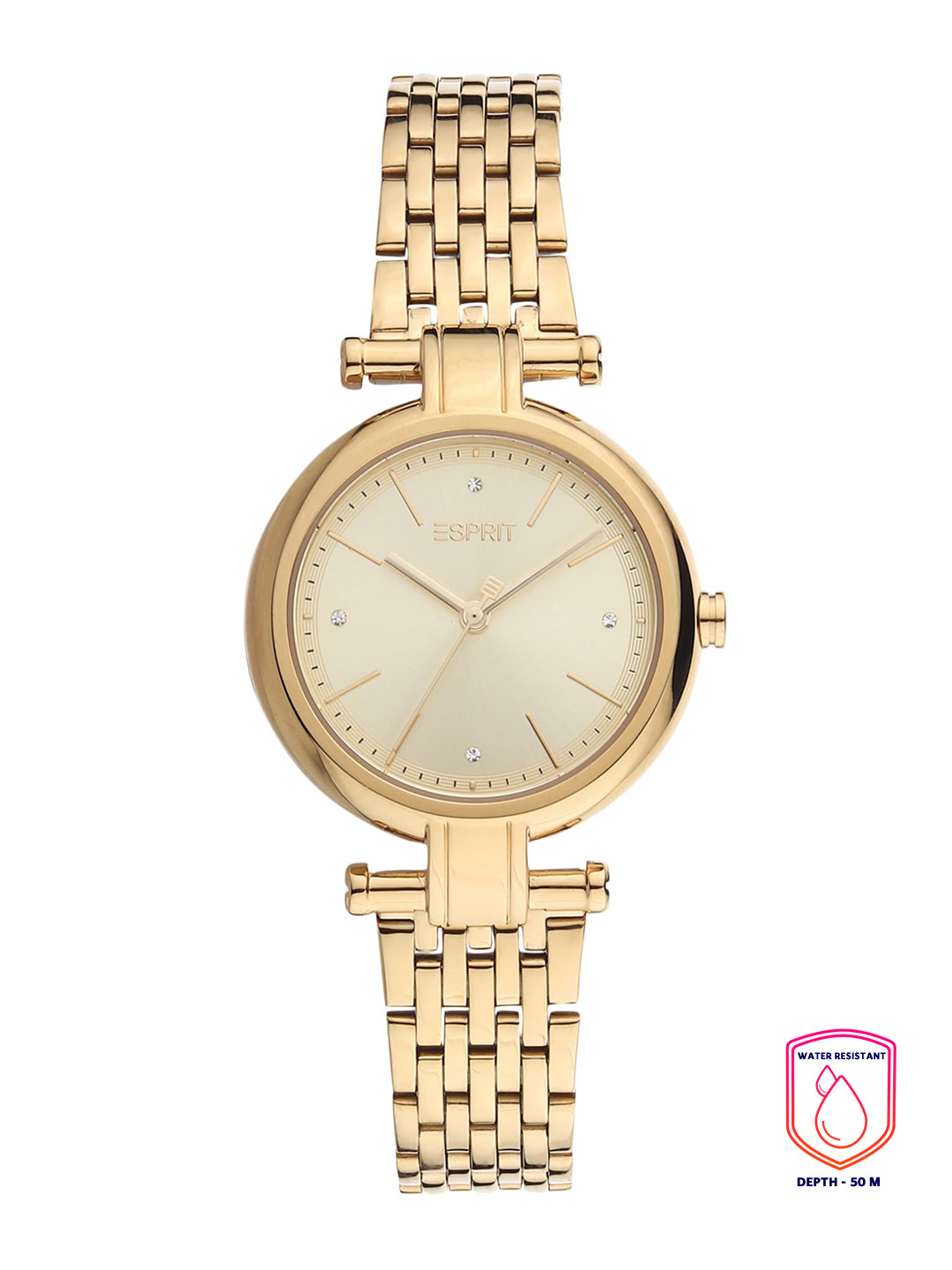 ESPRIT Women Stainless Steel Bracelet Style Straps Analogue Watch ES1L268M0055, Gold 
ESPRIT Women Stainless Steel Bracelet Style Straps Analogue Watch ES1L268M0055, Gold