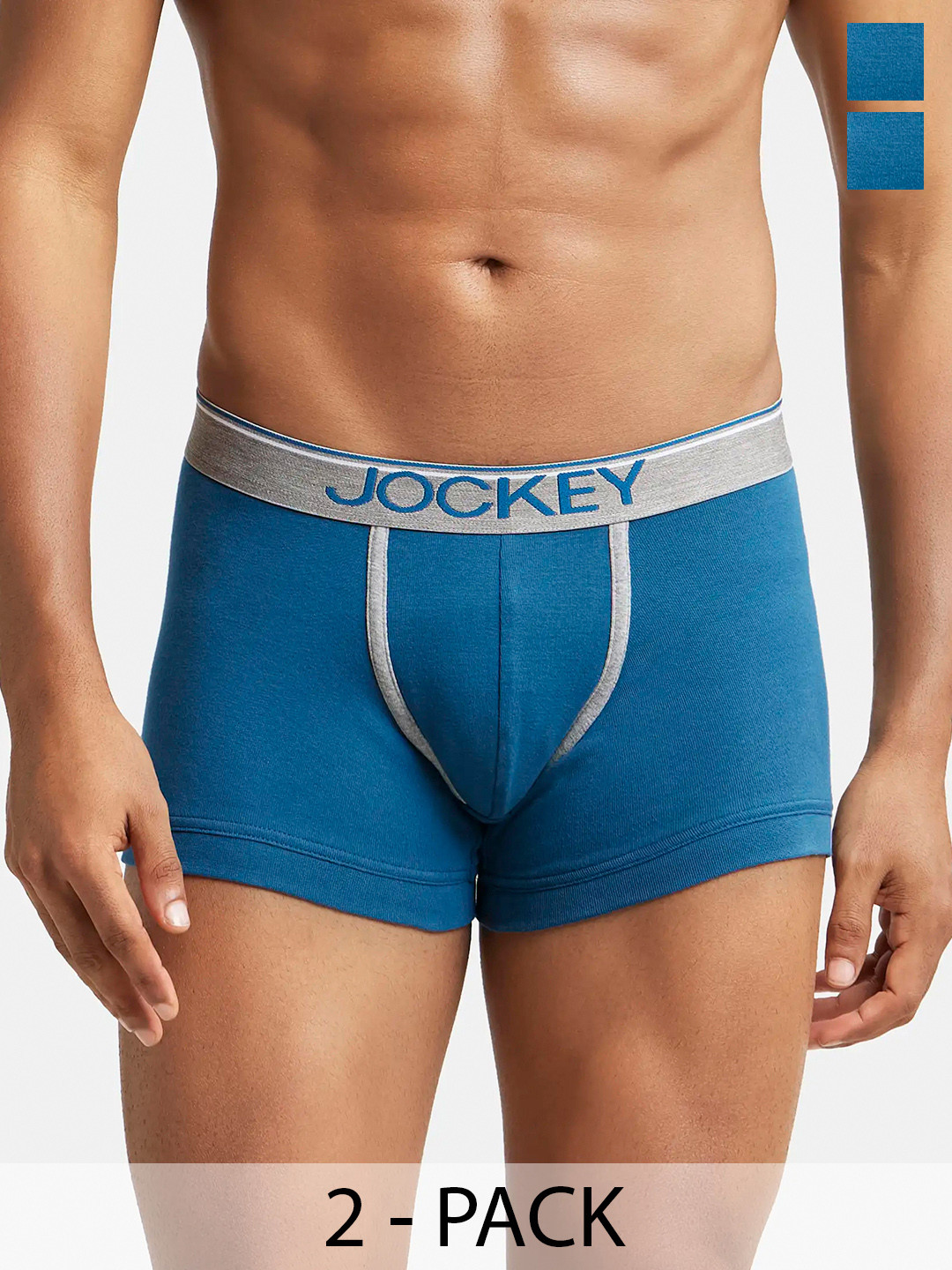 Pack Of 2 Super Combed Cotton Rib Solid Trunk with Ultrasoft Waistband-8015, Blue
Pack Of 2 Super Combed Cotton Rib Solid Trunk with Ultrasoft Waistband-8015, Blue