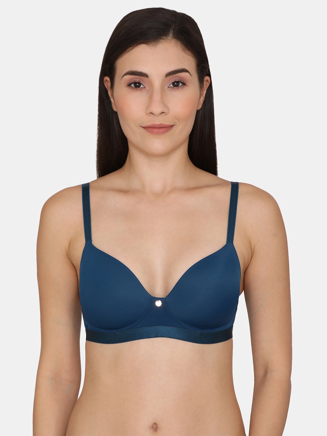 Zivame Blue T-shirt Bra - Lightly Padded