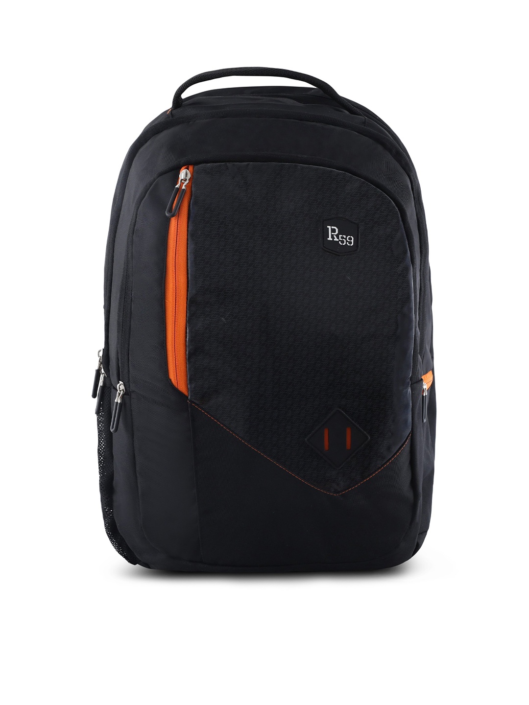 Harissons Unisex Black & Orange Backpack