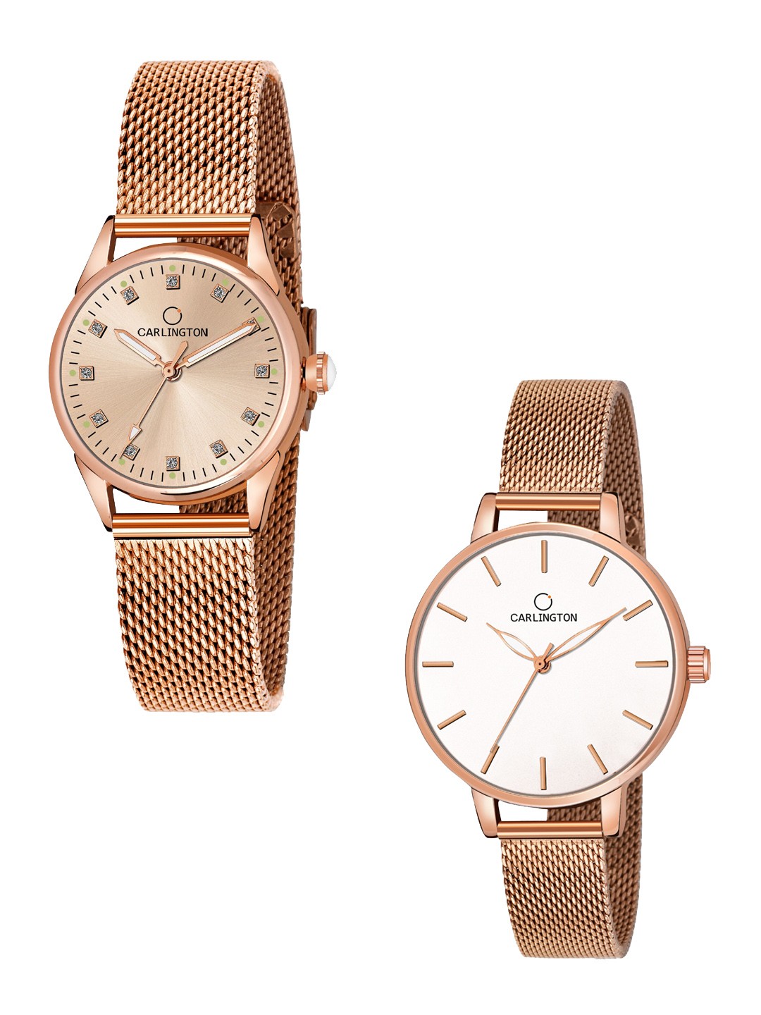 CARLINGTONWomen Set Of 2 Analogue Watches CT2003 RoseGold-CT2014 RoseWhite, Rose gold
CARLINGTONWomen Set Of 2 Analogue Watches CT2003 RoseGold-CT2014 RoseWhite, Rose gold