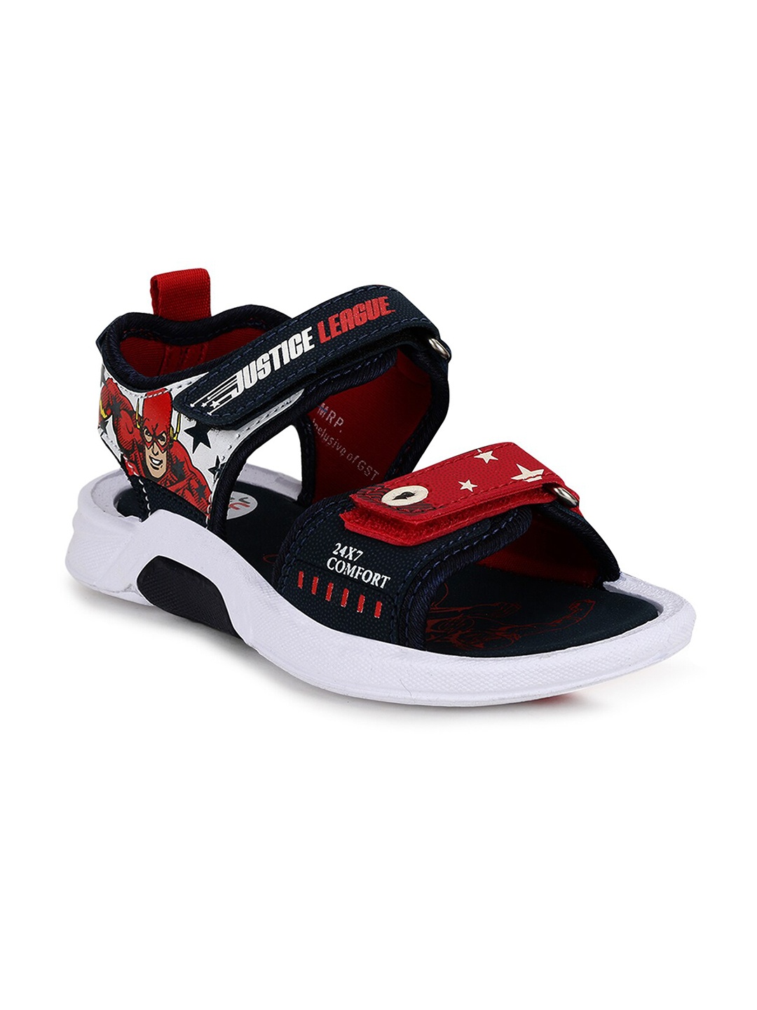 Campus Kids Navy Blue & Red Comfort Sandals