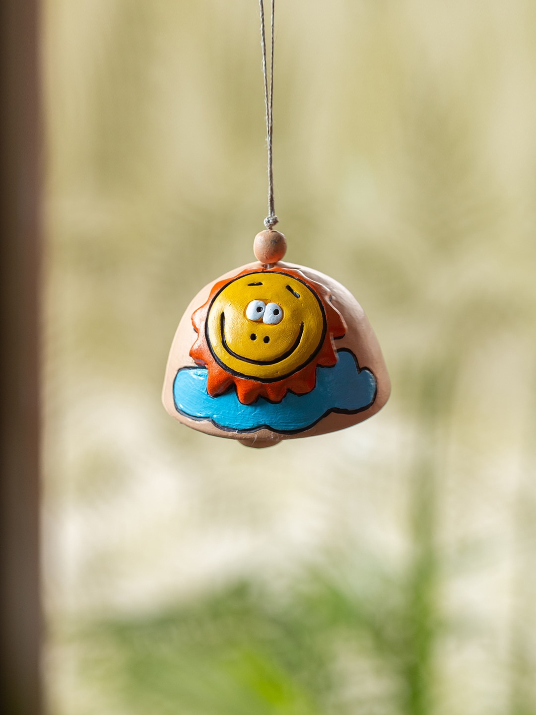 ExclusiveLane Beige & Yellow Smiling Sun Handmade Terracotta Windchime Decorative Hanging
ExclusiveLane Beige & Yellow Smiling Sun Handmade Terracotta Windchime Decorative Hanging