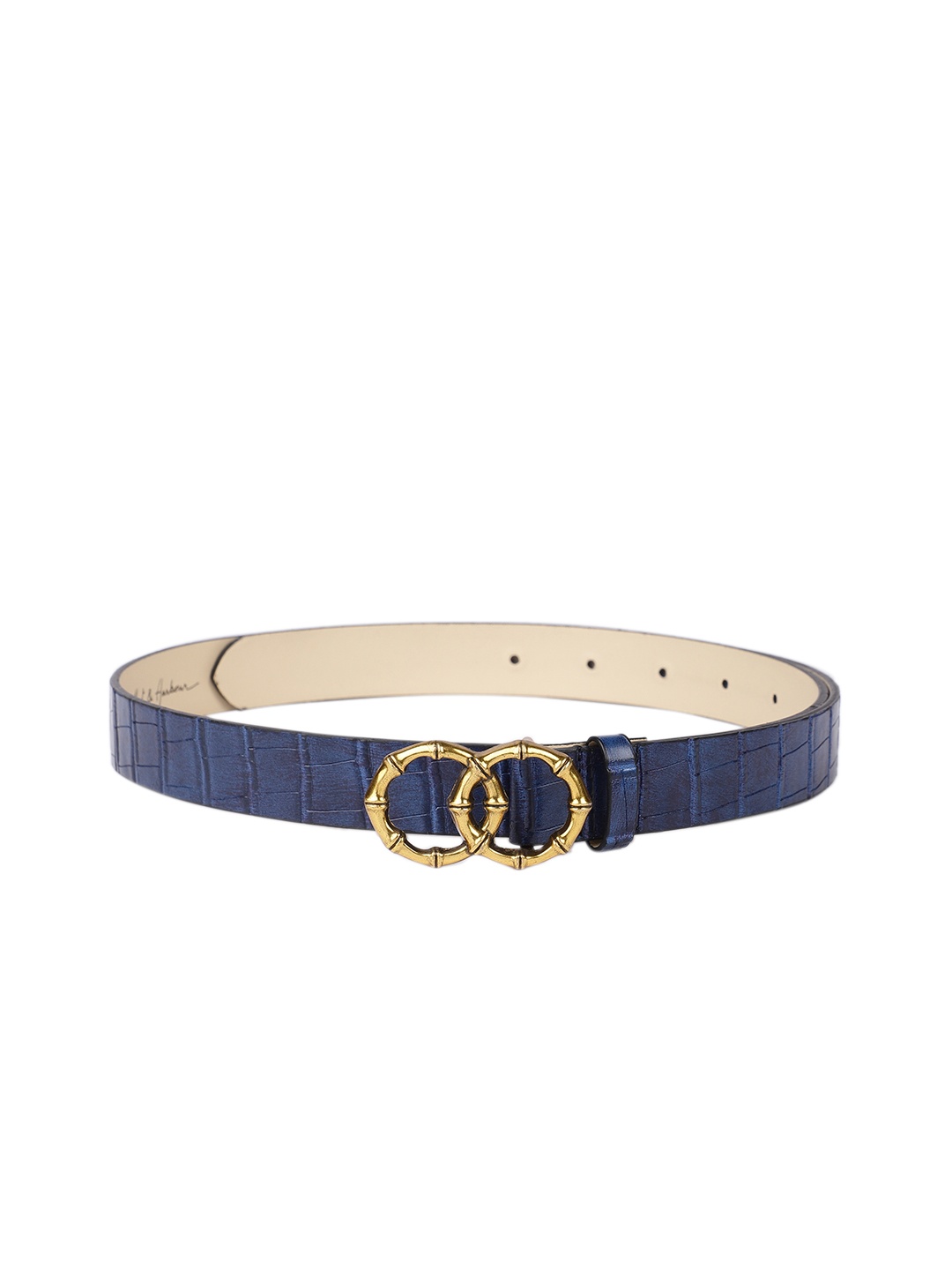 Mast & Harbour Women Blue Textured Belt
