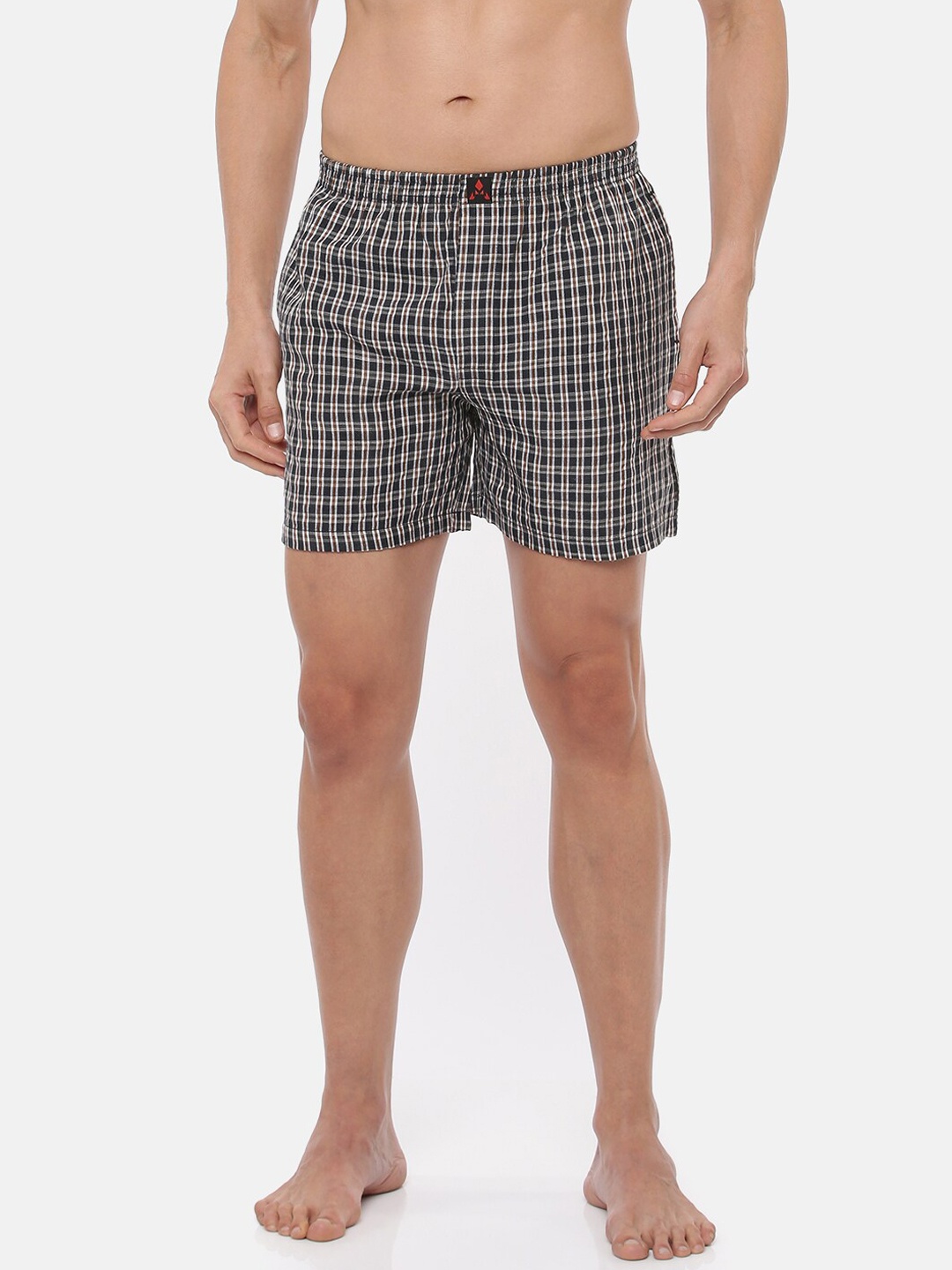 one8 by Virat Kohli Men Black & Grey Checked Pure Cotton Boxers AX1555E-Black&Brown-XXL
one8 by Virat Kohli Men Black & Grey Checked Pure Cotton Boxers AX1555E-Black&Brown-XXL