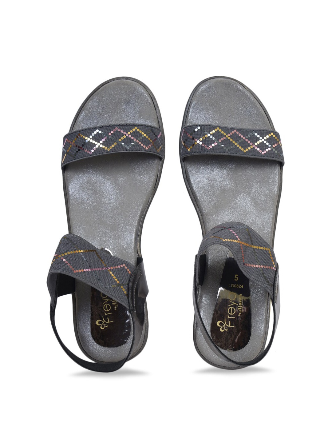 Ajanta Women Grey Open Toe Flats