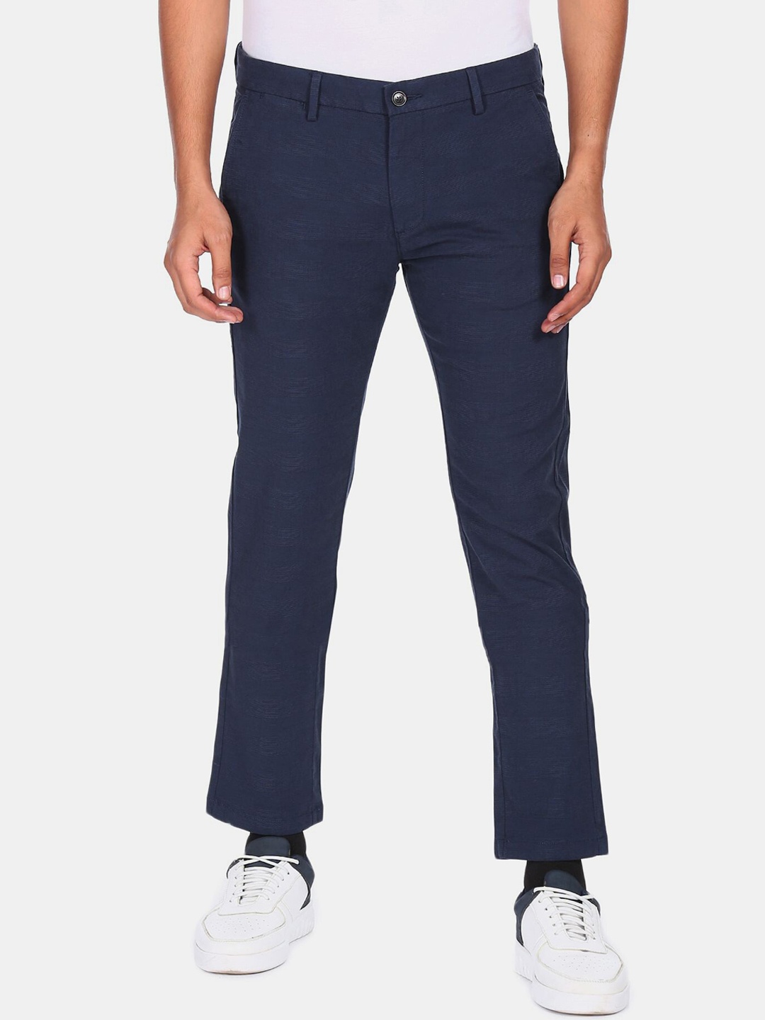 Arrow Sport Men Blue Trousers