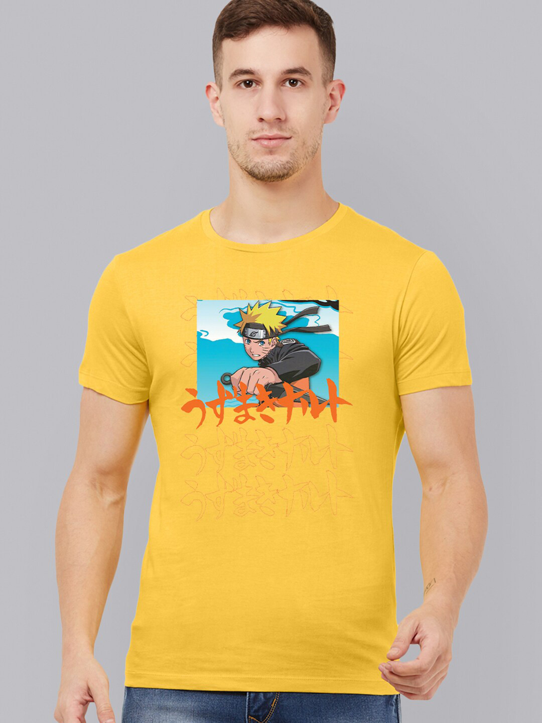 Free Authority Men Yellow Naruto Printed T-shirt
Free Authority Men Yellow Naruto Printed T-shirt