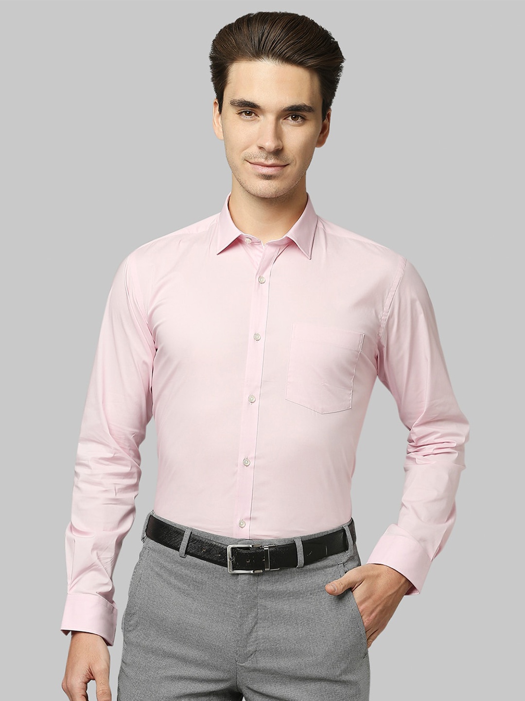 Park Avenue Men Pink Slim Fit Formal Shirt
