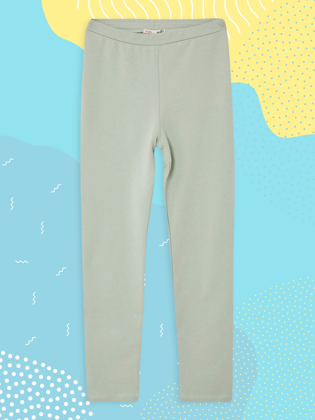 DeFacto Girls Green Solid Ankle-Length Leggings
