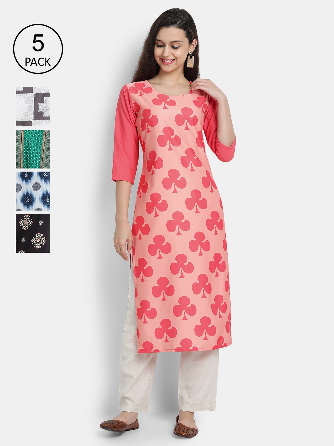 7Threads Women Multicoloured Geometric Checked Flared Sleeves Gotta Patti Crepe Kurta, Multi
7Threads Women Multicoloured Geometric Checked Flared Sleeves Gotta Patti Crepe Kurta, Multi