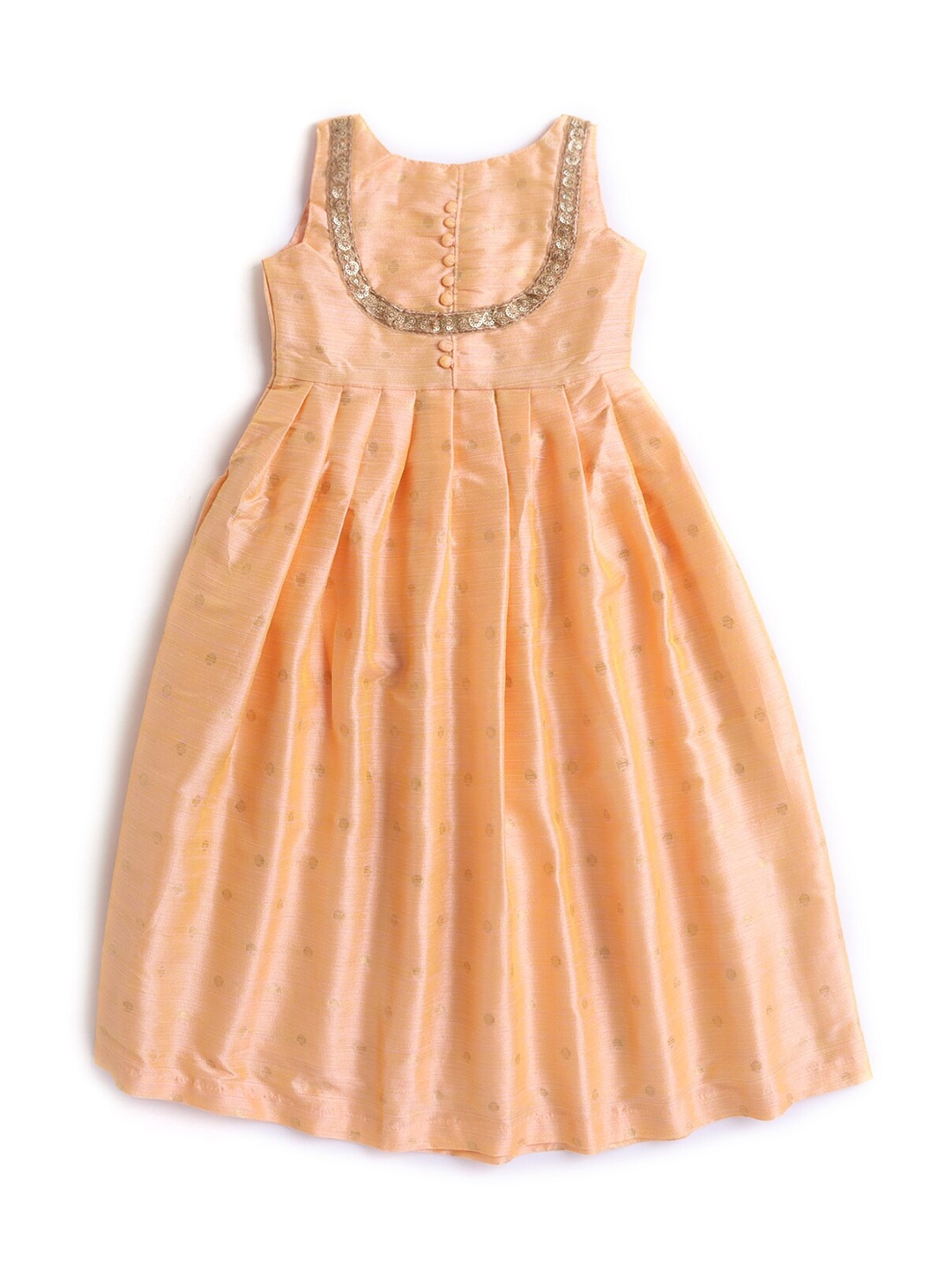 Hopscotch Girls Peach Empire Dress