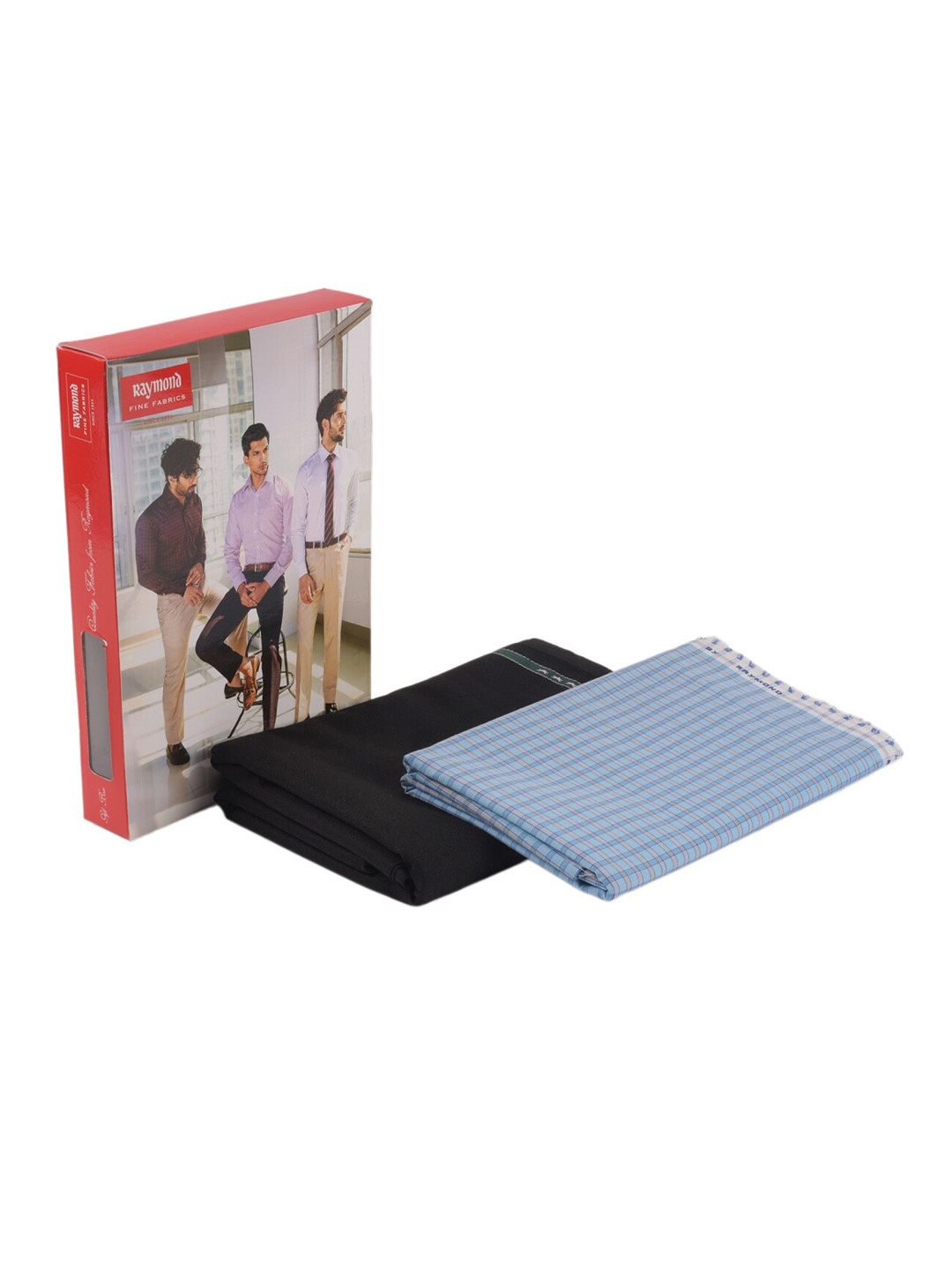 Raymond Men Shirt & Trouser Fabric Set, Blue