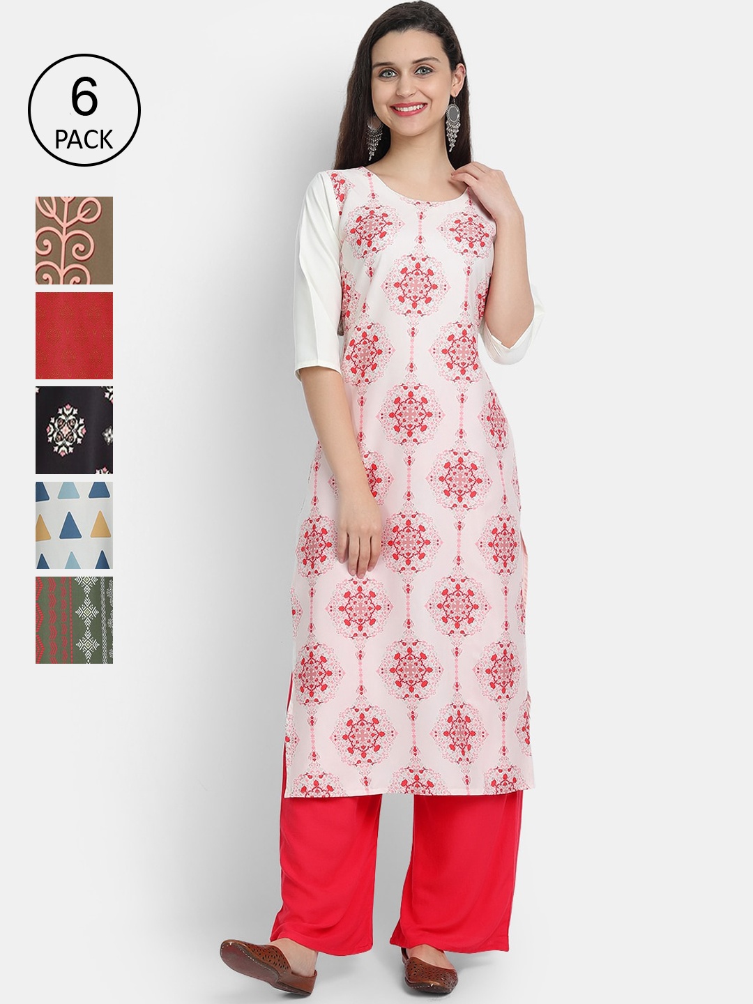 1 Stop Fashion Women Multicoloured Floral Embroidered Keyhole Neck Mirror Work Crepe Kurta, Multi
1 Stop Fashion Women Multicoloured Floral Embroidered Keyhole Neck Mirror Work Crepe Kurta, Multi