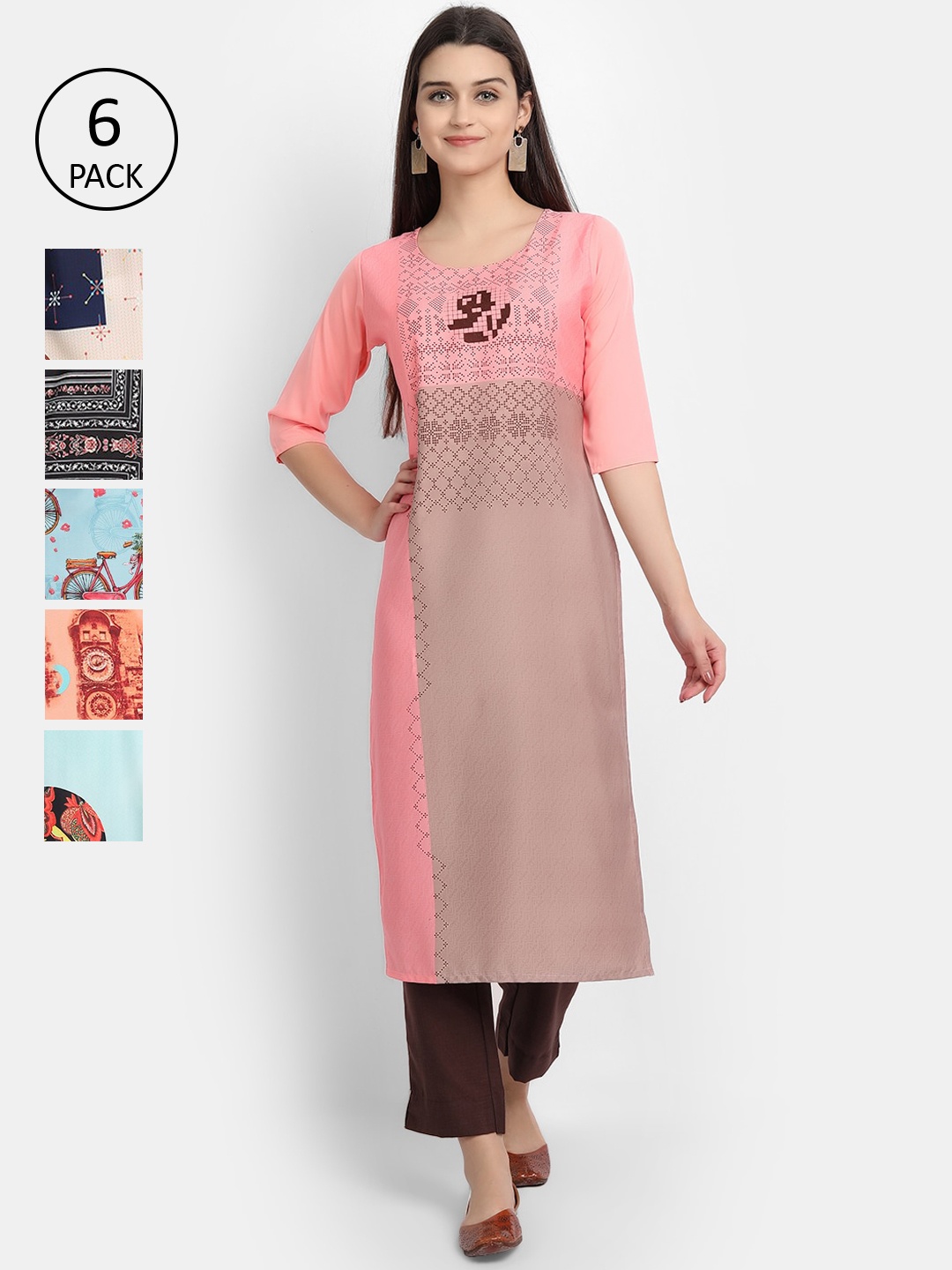 1 Stop Fashion Women Multicoloured Floral Embroidered Thread Work Crepe Kurta, Multi
1 Stop Fashion Women Multicoloured Floral Embroidered Thread Work Crepe Kurta, Multi