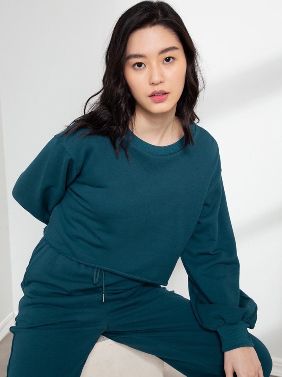 ORIGIN BY ZALORA Women Green Sweatshirt