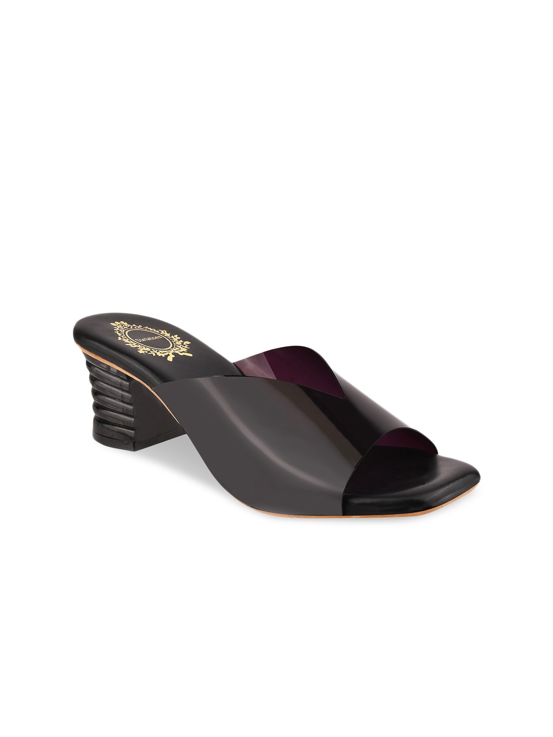 Stelatoes Black Block Peep Toes