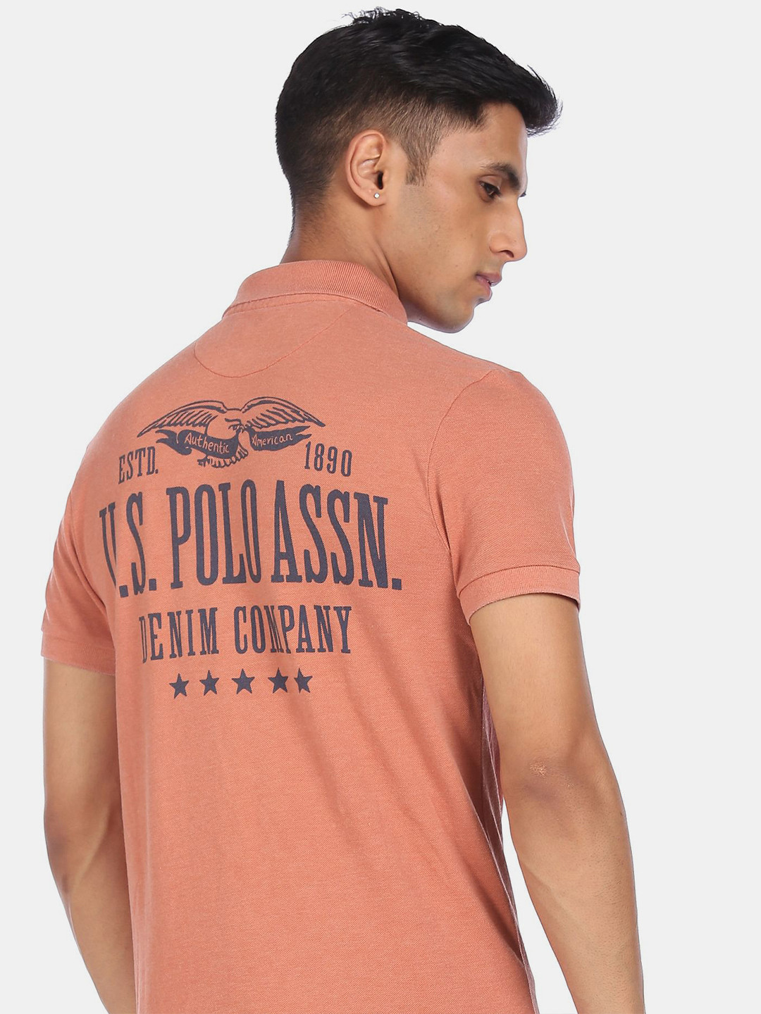 U.S. Polo Assn. Denim Co. Men Orange Brand Logo Polo Collar T-shirt
U.S. Polo Assn. Denim Co. Men Orange Brand Logo Polo Collar T-shirt