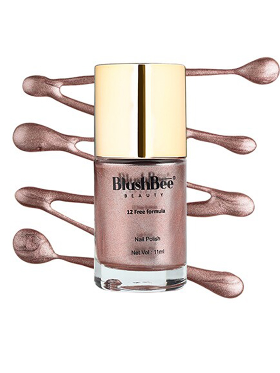 BlushBee Beauty Organic Vegan High Shine Quick-Dry & PETA-Approved Nail Polish - Kosi, Gold
BlushBee Beauty Organic Vegan High Shine Quick-Dry & PETA-Approved Nail Polish - Kosi, Gold