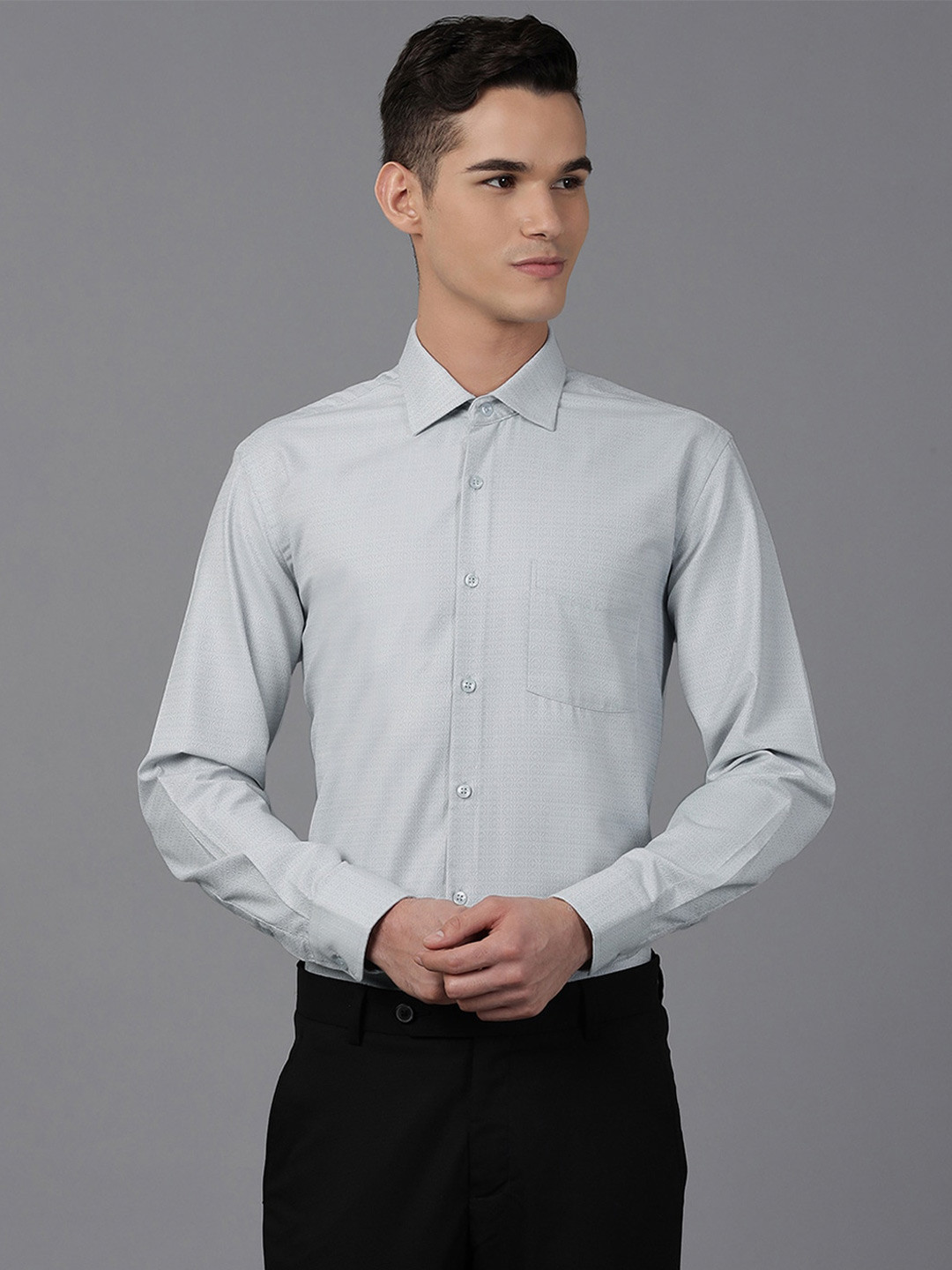 Richlook Men Grey Printed Formal Shirt
Richlook Men Grey Printed Formal Shirt