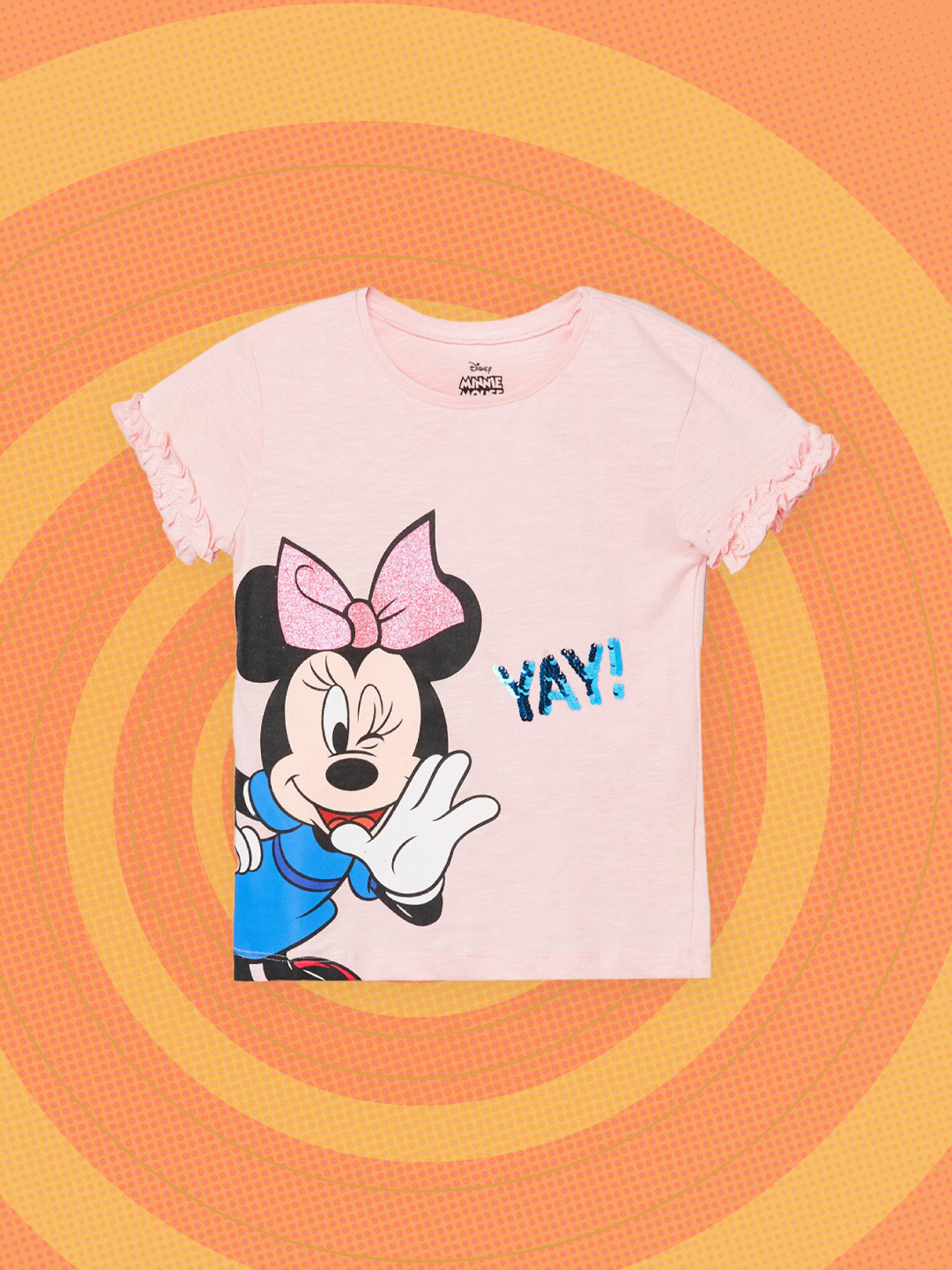 max Girls Pink Minnie Mouse Printed Pockets T-shirt 
max Girls Pink Minnie Mouse Printed Pockets T-shirt