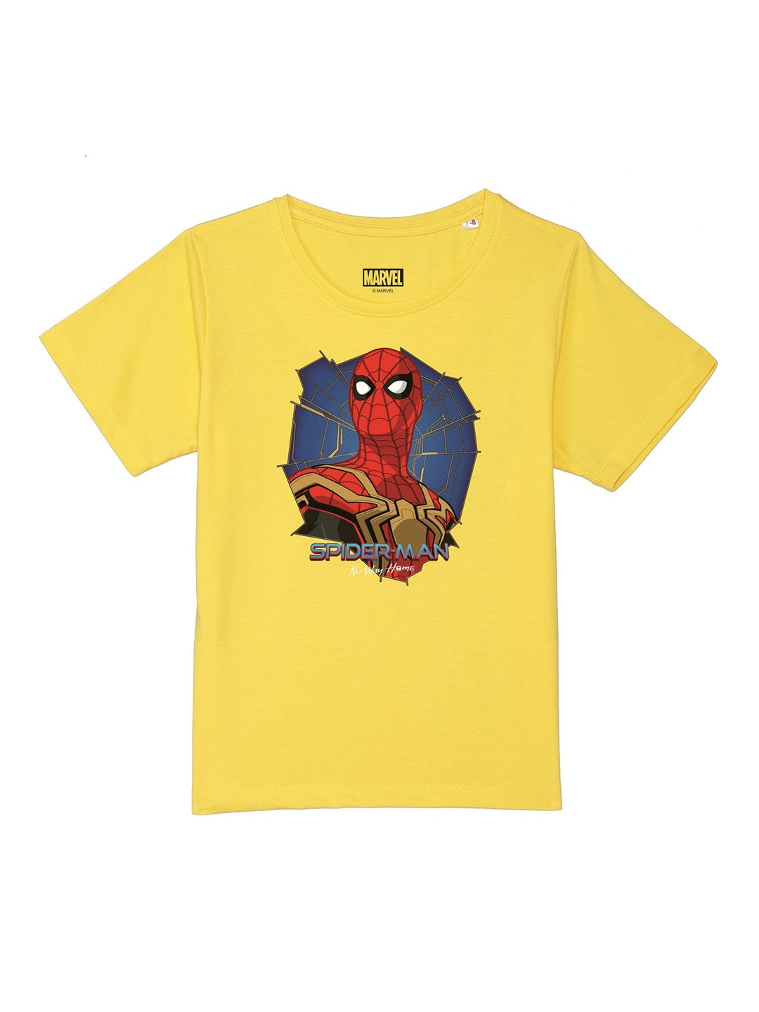 Marvel by Wear Your Mind Boys Yellow Spiderman Printed Pure Cotton Applique T-shirt
Marvel by Wear Your Mind Boys Yellow Spiderman Printed Pure Cotton Applique T-shirt