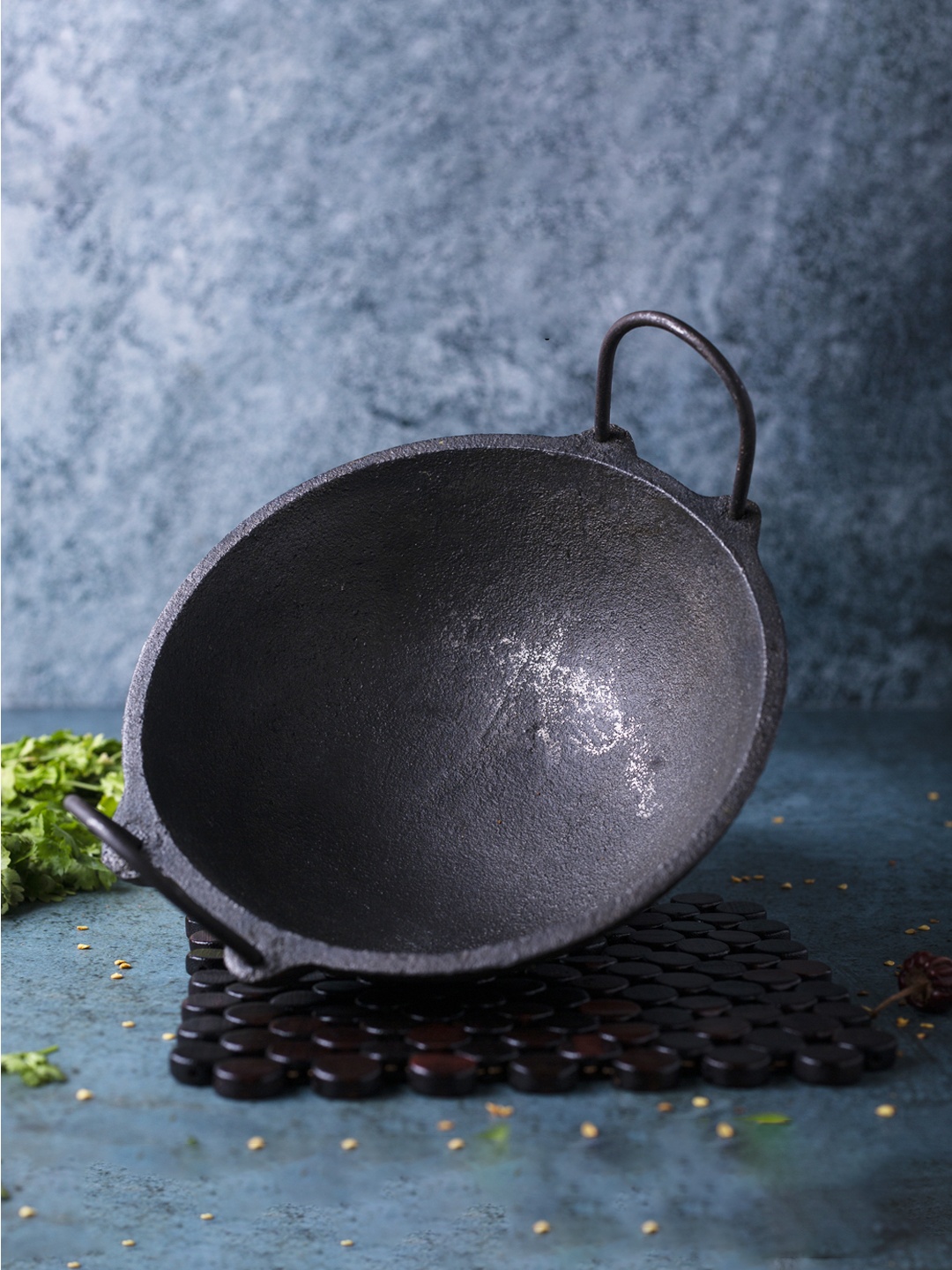 The Indus Valley Black Pre-Seasoned Cast Iron Kadai/Kadhai for Cooking and deep Frying
The Indus Valley Black Pre-Seasoned Cast Iron Kadai/Kadhai for Cooking and deep Frying
