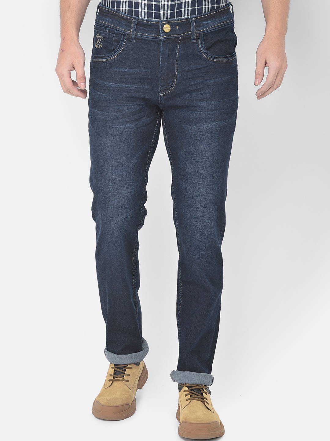 Canary London Men Blue Smart Slim Fit Low-Rise Light Fade Embroidered Stretchable Jeans
Canary London Men Blue Smart Slim Fit Low-Rise Light Fade Embroidered Stretchable Jeans