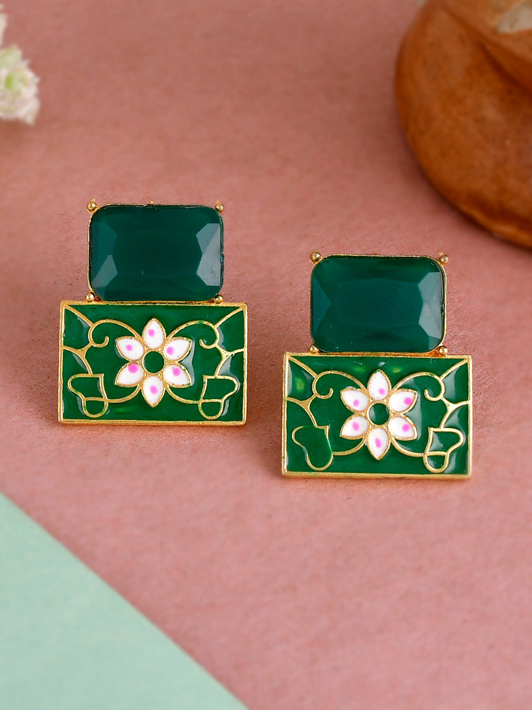 Silvermerc Designs Green Square Studs Earrings
Silvermerc Designs Green Square Studs Earrings