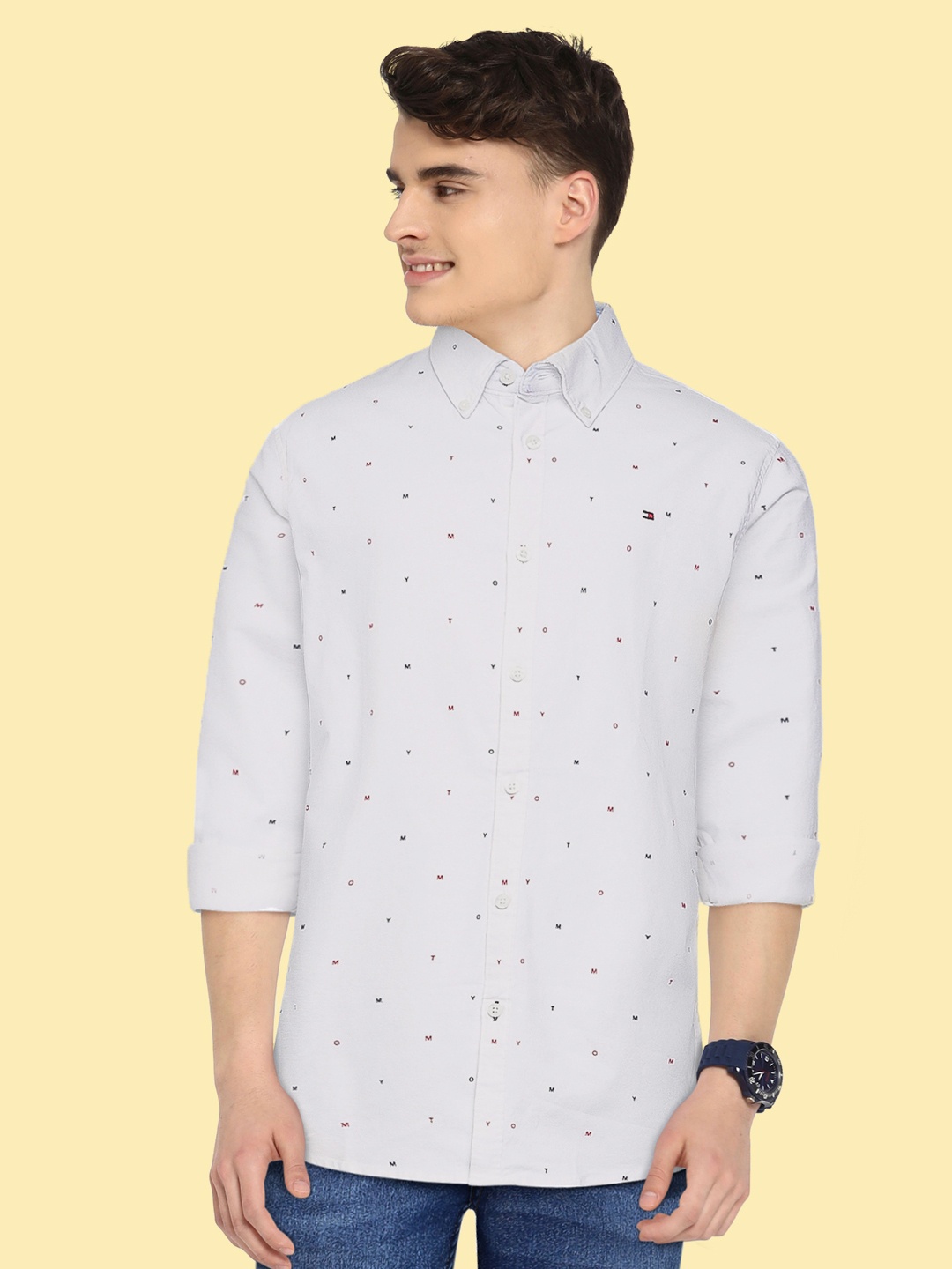 Tommy Hilfiger Boys White Regular Fit Micro Ditsy Opaque Printed Casual Stretchable Shirt
Tommy Hilfiger Boys White Regular Fit Micro Ditsy Opaque Printed Casual Stretchable Shirt