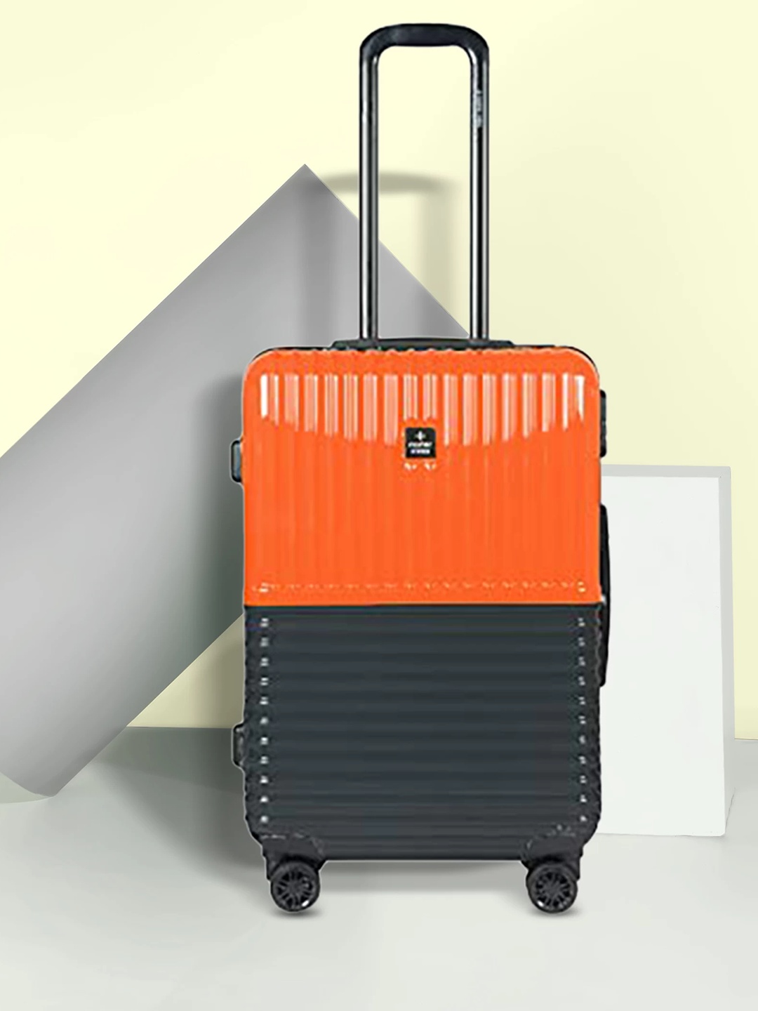 Nasher Miles Istanbul Hard-Sided ABS and PC Medium Orange Grey Trolley Bag - 24Inch 65cm
Nasher Miles Istanbul Hard-Sided ABS and PC Medium Orange Grey Trolley Bag - 24Inch 65cm
