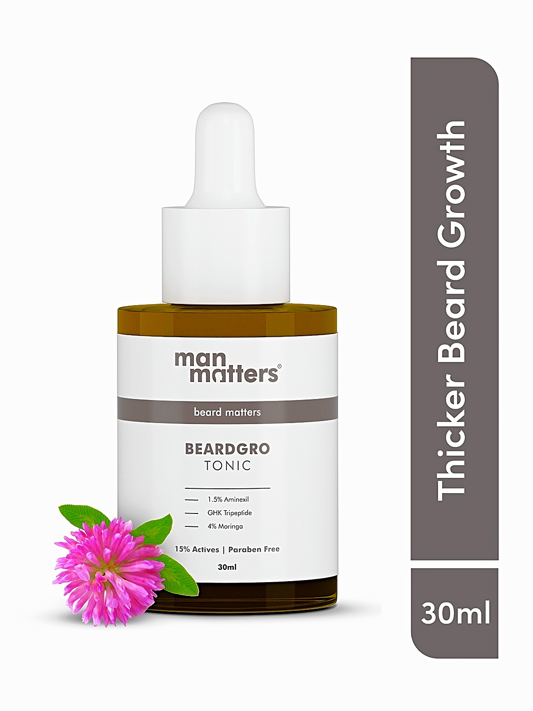 Man Matters BeardGro Tonic 30ml - Aminexil, Moringa & Goksura For Stronger & Fuller Beard, White
Man Matters BeardGro Tonic 30ml - Aminexil, Moringa & Goksura For Stronger & Fuller Beard, White