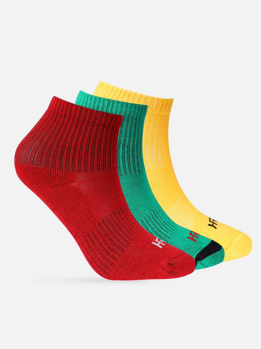 HRX by Hrithik Roshan Boys Set of 3 Patterned Half Terry Above-Ankle Length Socks, Yellow
HRX by Hrithik Roshan Boys Set of 3 Patterned Half Terry Above-Ankle Length Socks, Yellow