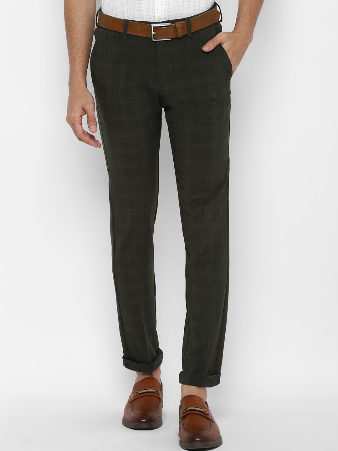 Allen Solly Men Olive Green Buffalo Checked Slim Fit Mid-Rise Knitted Regular Trousers
Allen Solly Men Olive Green Buffalo Checked Slim Fit Mid-Rise Knitted Regular Trousers