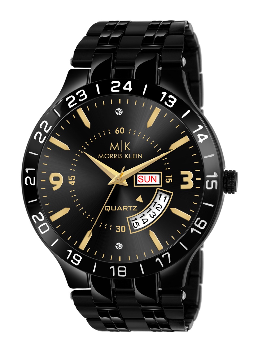 MORRIS KLEIN Men Black Embellished Dial & Black Stainless Steel Straps Analogue Watch MK-1027
MORRIS KLEIN Men Black Embellished Dial & Black Stainless Steel Straps Analogue Watch MK-1027