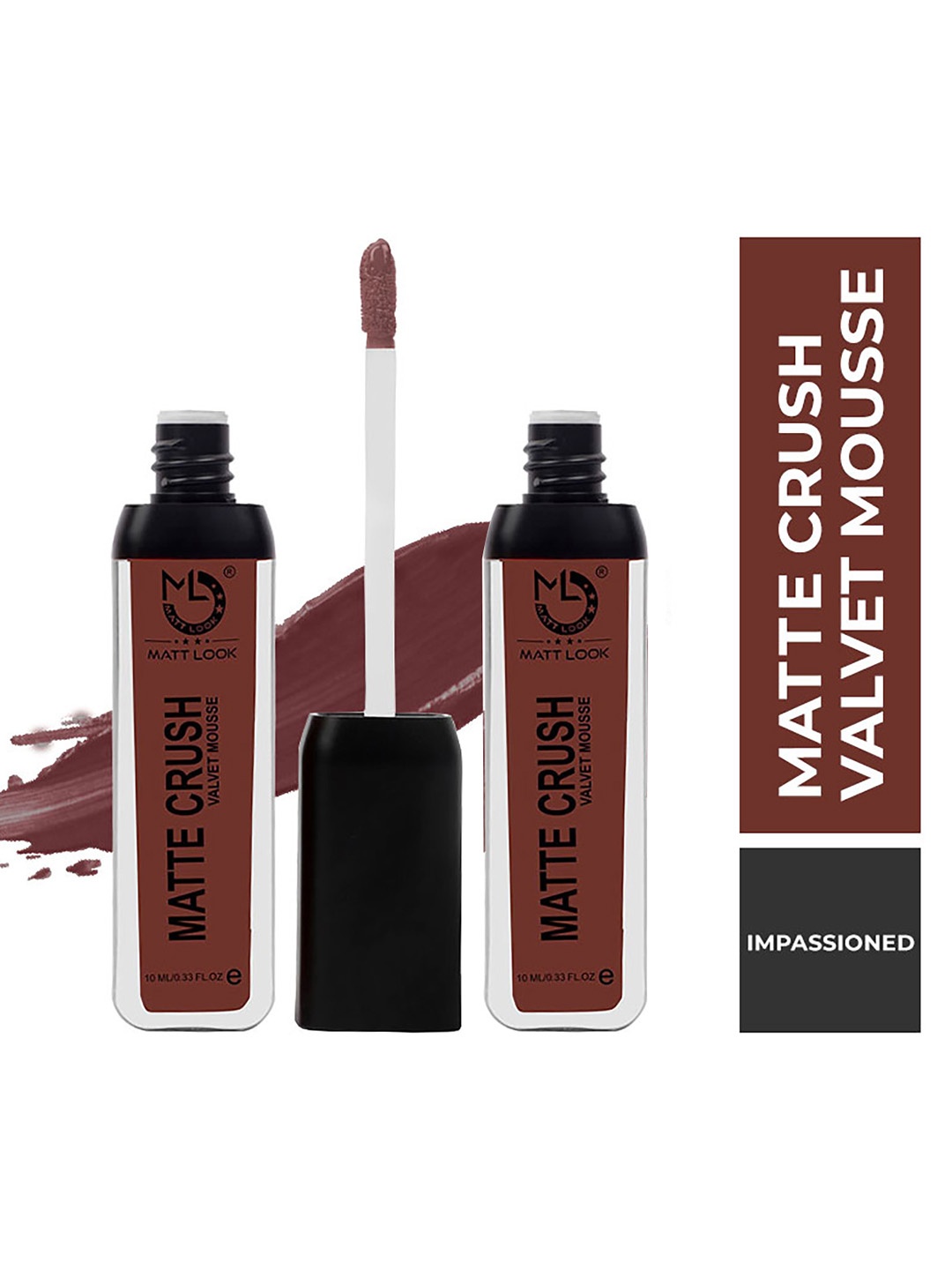 MATTLOOK Women Matte Crush Velvet Mousse Lipstick - Cafe Mocha - 10ml (Pack of 2), Red
MATTLOOK Women Matte Crush Velvet Mousse Lipstick - Cafe Mocha - 10ml (Pack of 2), Red