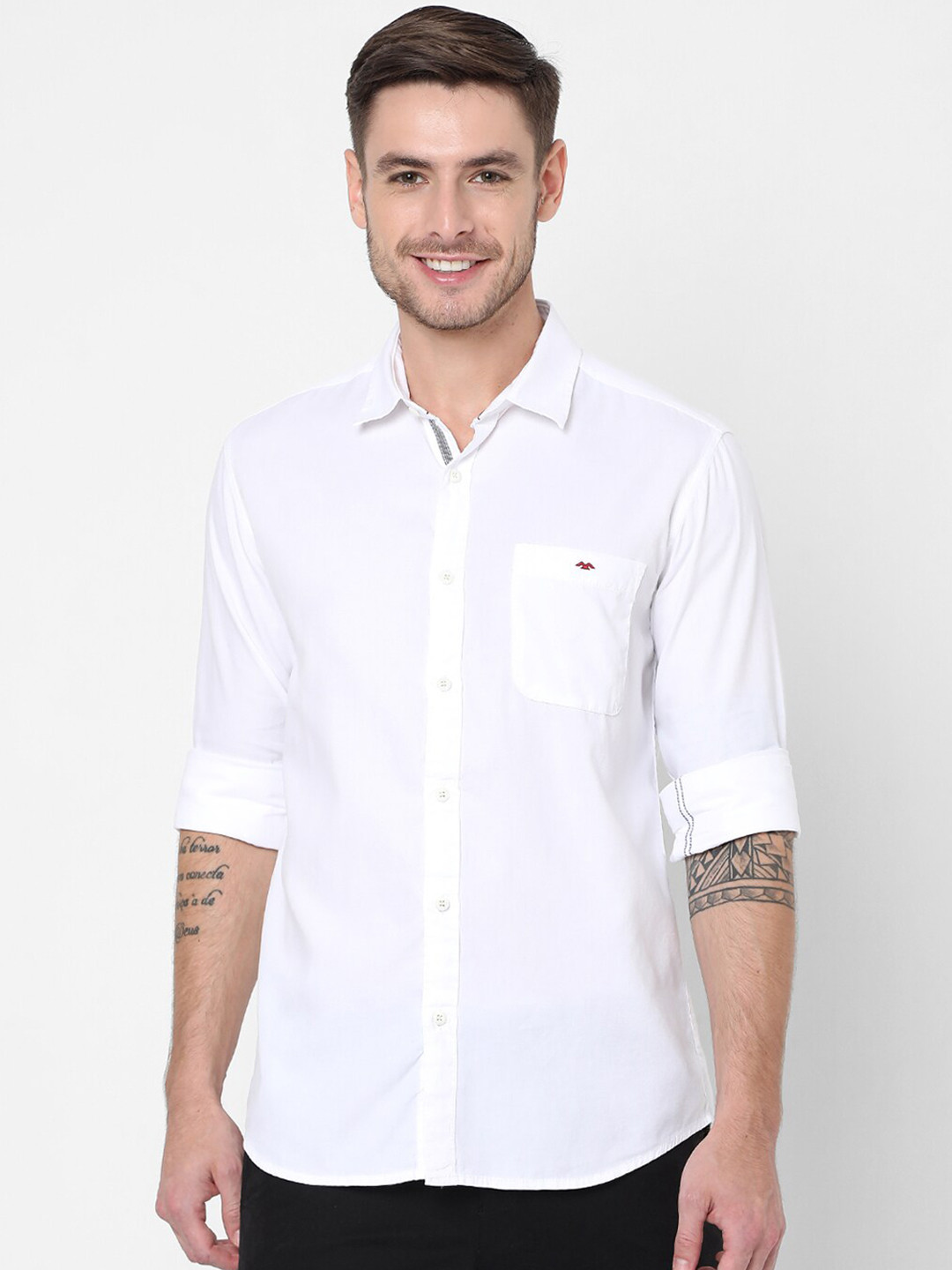 Mufti Men White Slim Fit Pure Cotton Casual Shirt
Mufti Men White Slim Fit Pure Cotton Casual Shirt