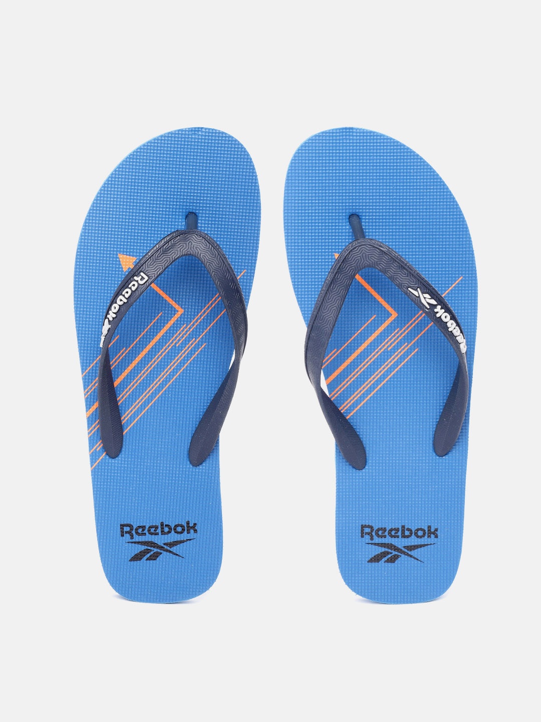 Reebok Men Blue Textured Thong Flip-Flops
