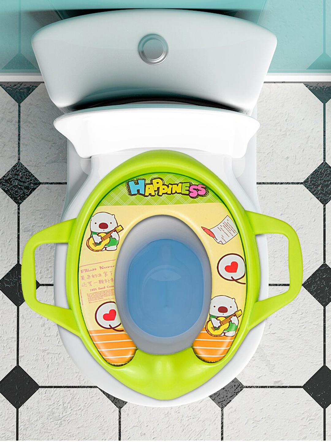 Baby Moo Kids Potty Seat With Handle, Green